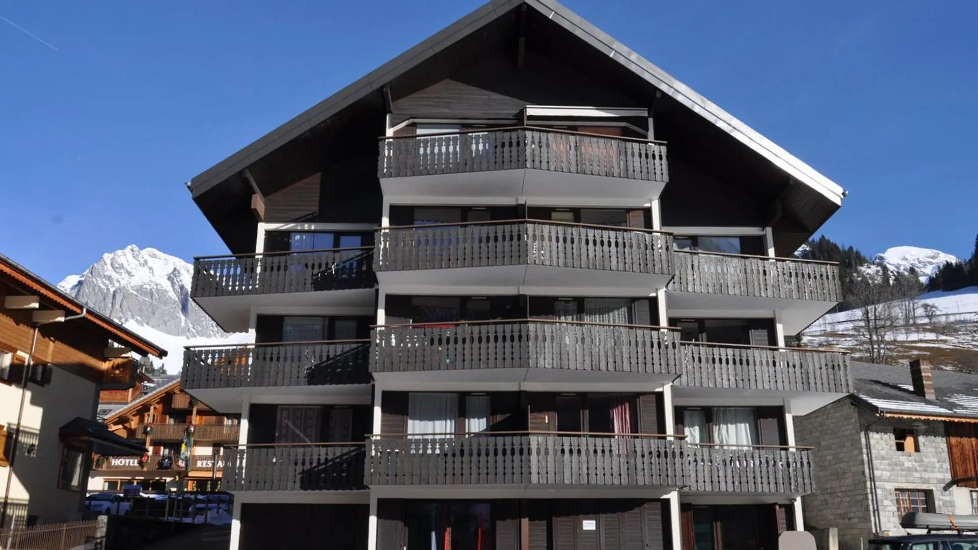 Charmant Appartement Familial Avec Mezzanine Et Balcon En Centre-Ville - Fr-1-692-4 La Chapelle-d'Abondance Apartment